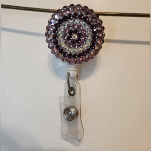 Bedazzled Key card/ Badge Reel